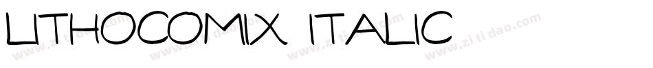 LithoComix Italic字体转换